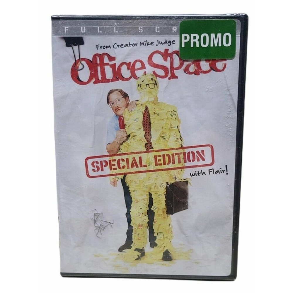 office space - special edition full screen dvd new/sealed - promo